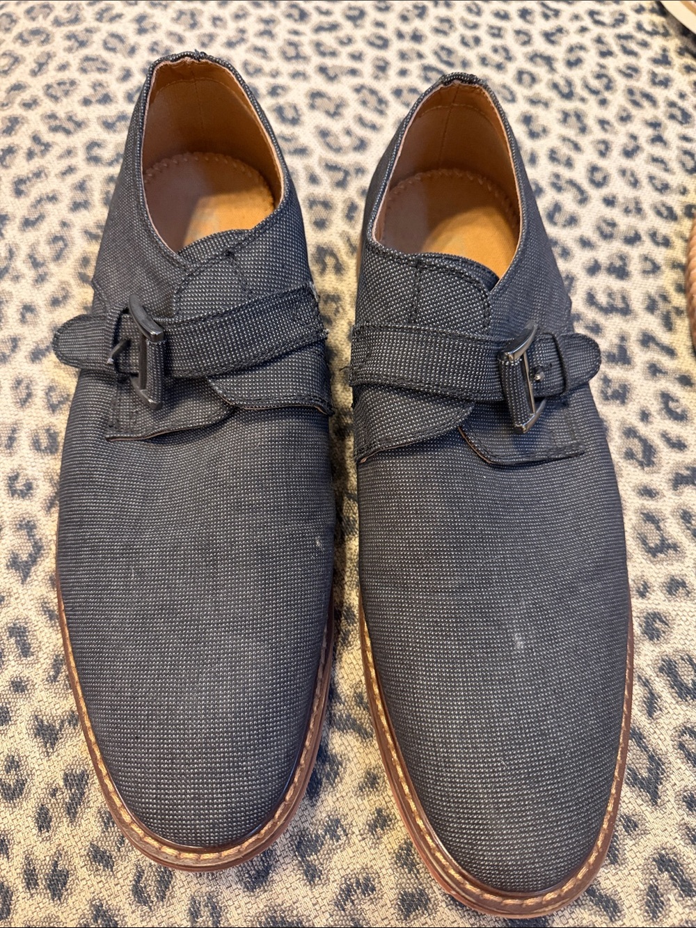 Men's Navy Single Monk Strap Derbys